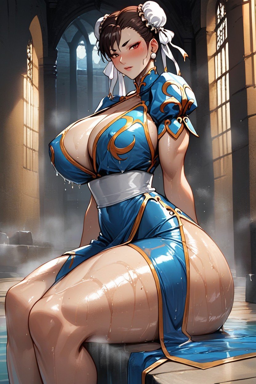 シルクドレス, Massive Breasts, Massive AssヘンタイAIポルノ