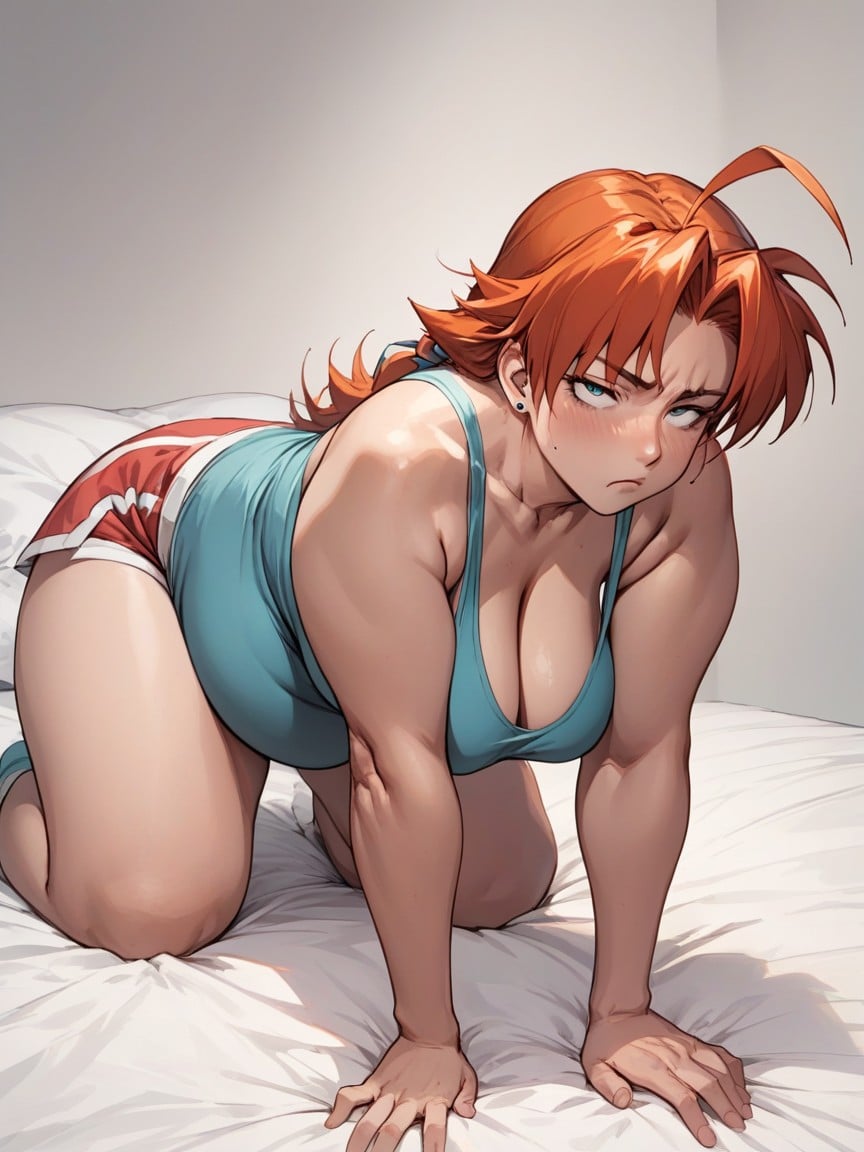 Luz Volumétrica, On A Bed, Rodar Los OjosPorno AI Hentai