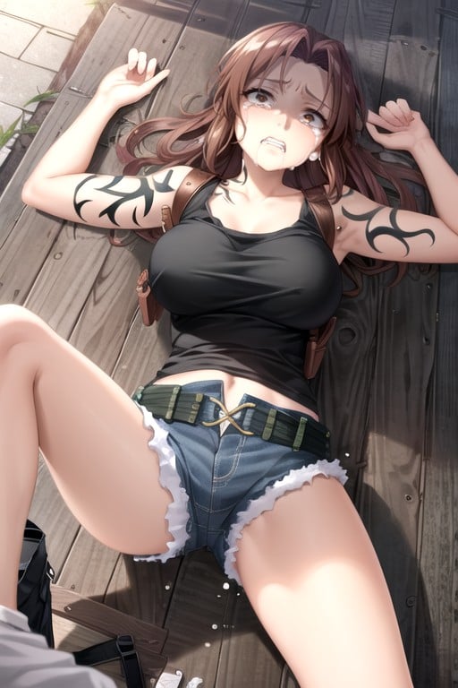 Revy (black Lagoon), Allongé, CraintifPorno IA Hentai