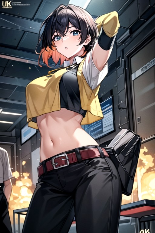 Baseball Uniform, Navel Exposed, Rogue (x-men) AI Porn