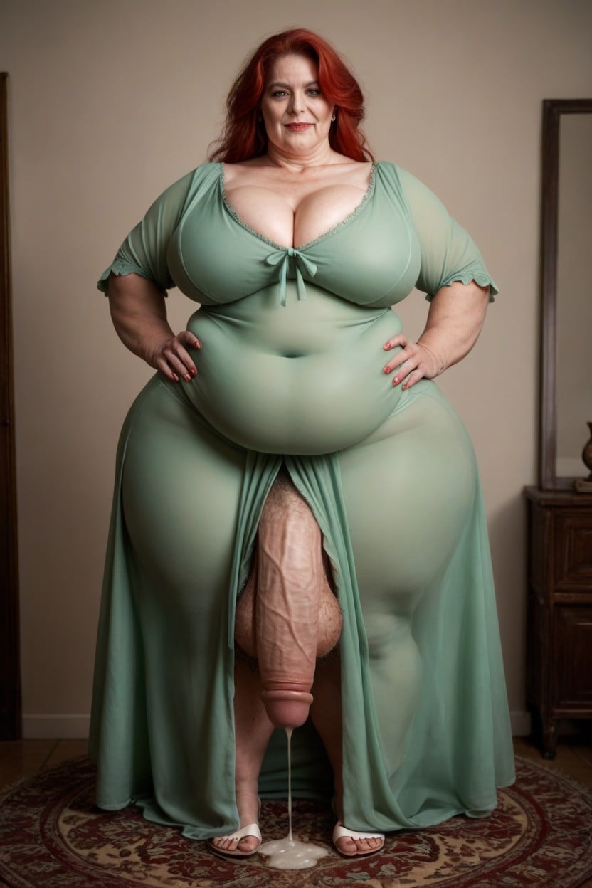 Ssbbw, Green Skin, Full Body Shemale AI Porn