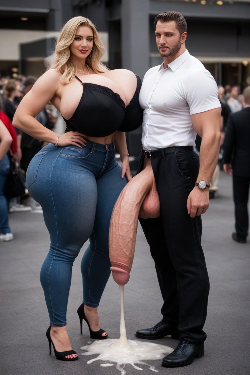 Extreme Hyper Girth, Cock Thicker Than Leg, Hyper CockニューハーフAIポルノ