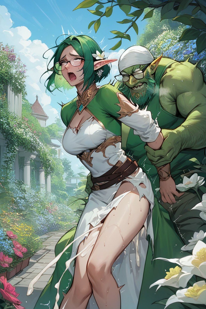 Elf Fucked By Flower Monster, Elf Scared, PrincessPorno AI