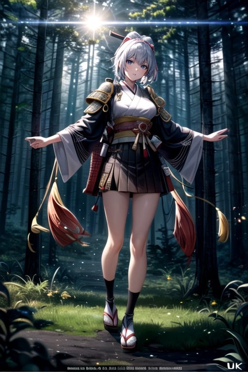 Mini Skirt, Samurai, Forest AI Porn