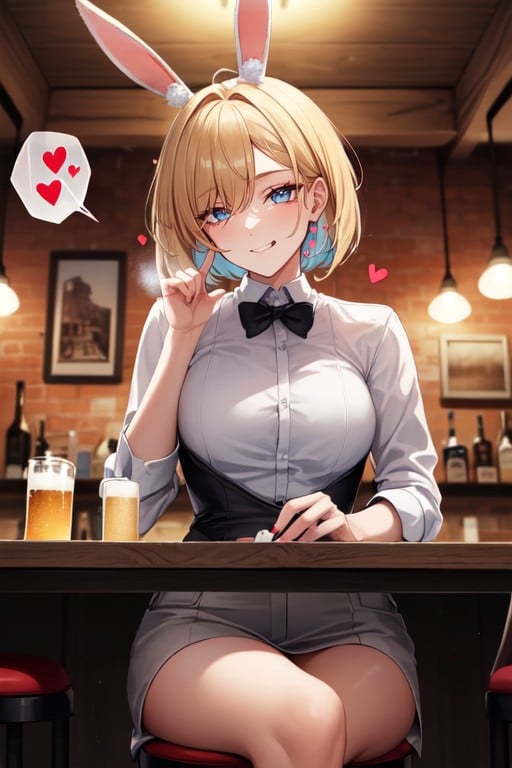 Blue Eyes, Bar, Bob Hentai IA pornografia