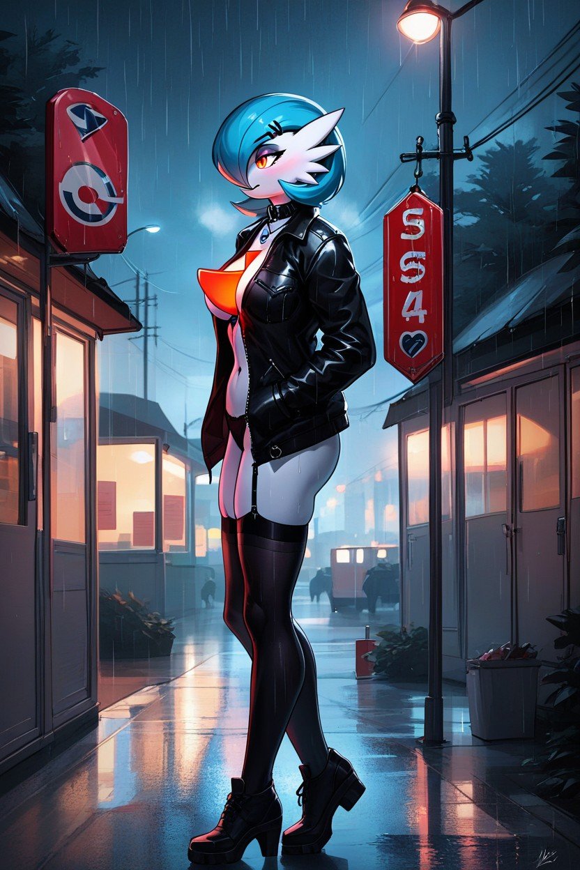 Vue De Côté, Goth, NightPorno IA Furry