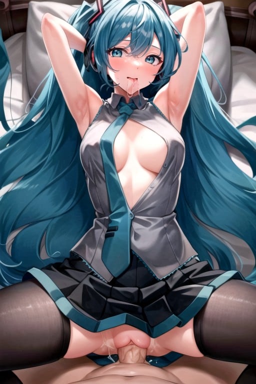 Missionnaire, Bouche Bée, Hatsune MikuPorno IA transsexuelle