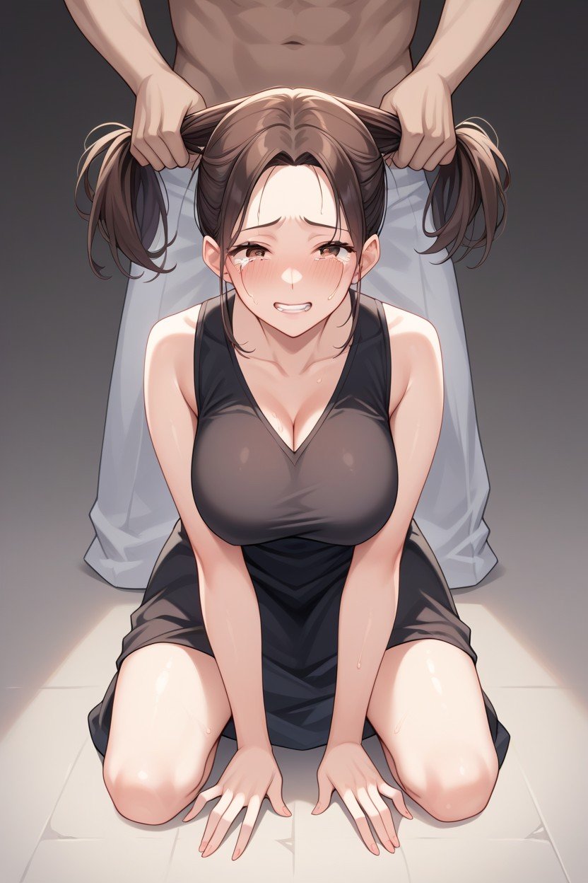 Pulling Hair, Brunette, 拉頭髮AI黃片