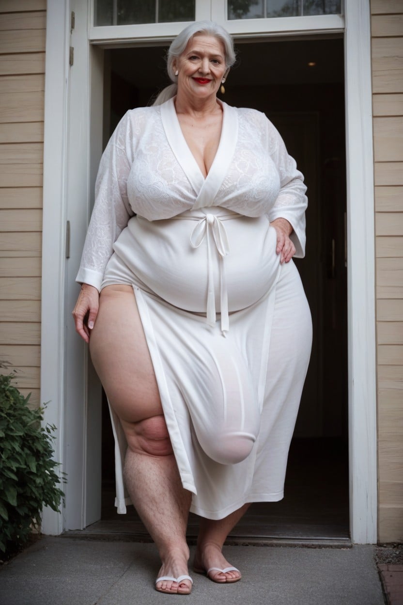 60+, Gigantic Saggy Breast, Ponytail Shemale AI Porn