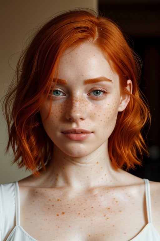 Straight, Ginger, Bobcut AI Porn