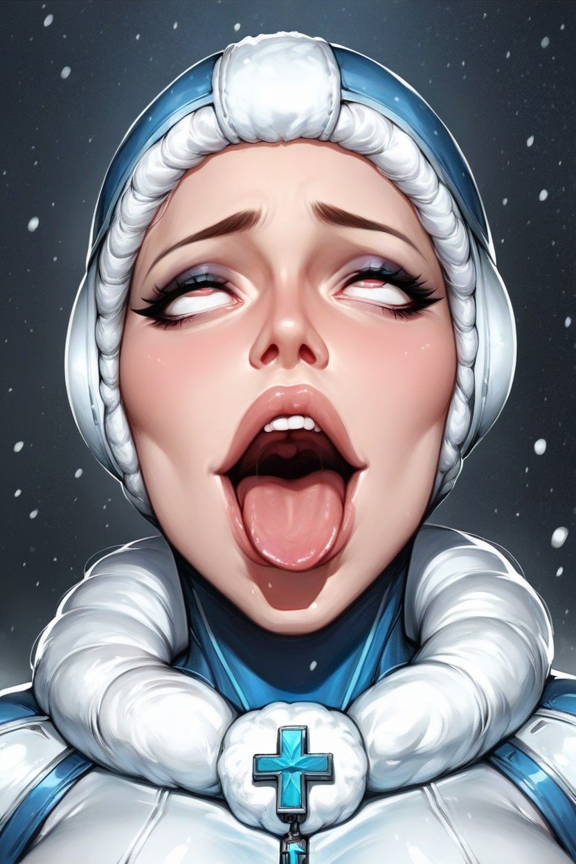 Neve, 20s, Ahegao Pornografia de IA