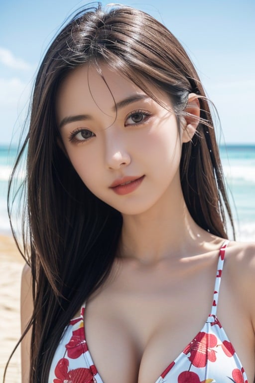 18, Grinning, Japanese AI Porn