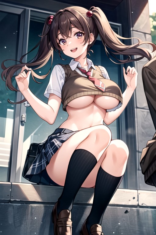 Iko Okiawa (magicami), Crop Top, Underboob AI Porn