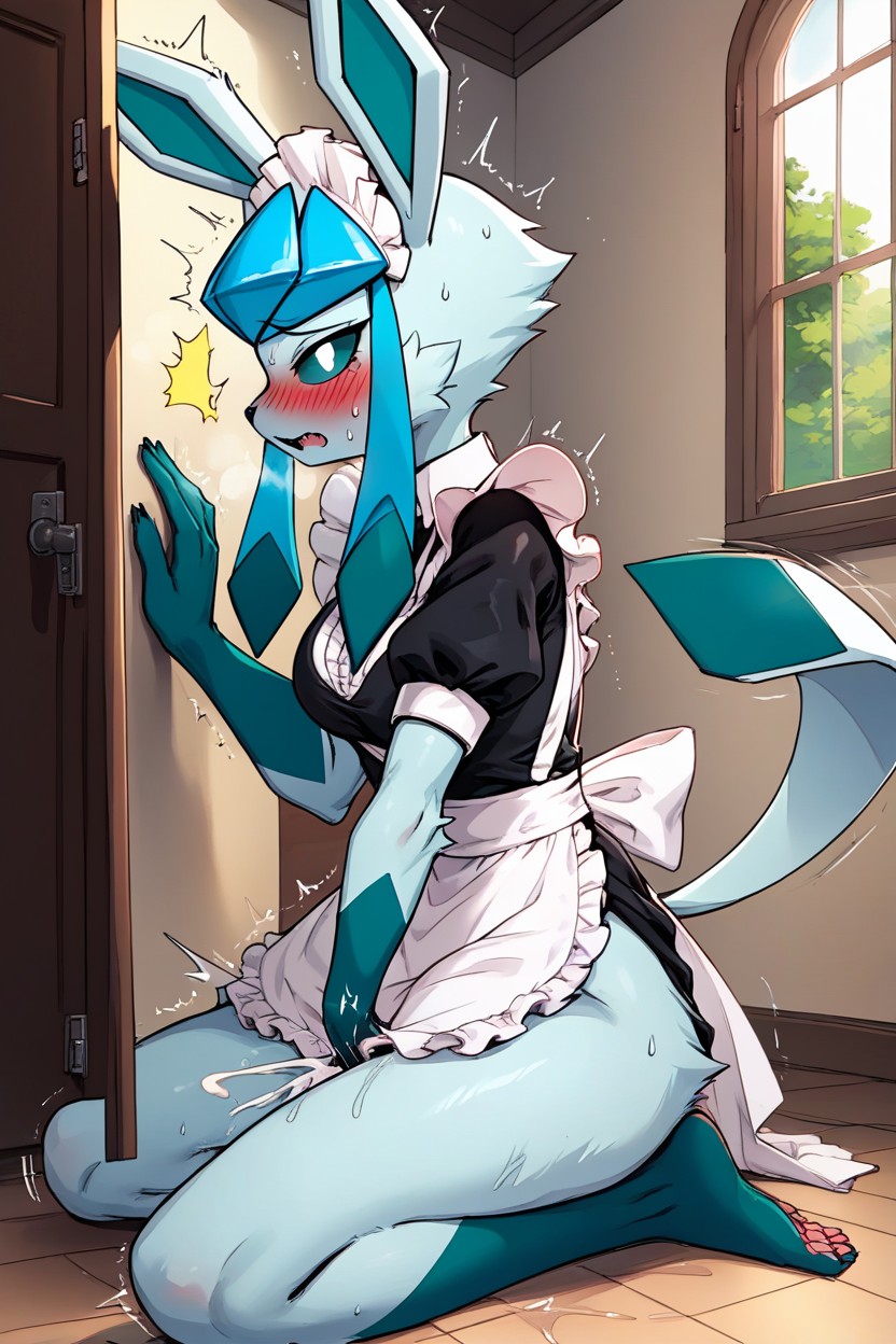 Glaceon, Orgasm, Motion Lines퍼리 AI 포르노