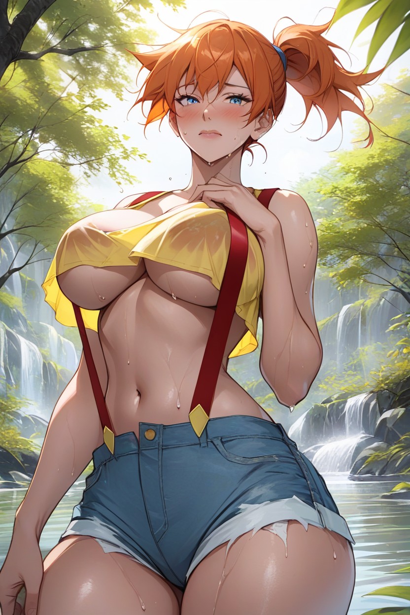 Ass Cheeks Hang Out Of Jean Shorts, Modeling, SeductiveAI黃漫