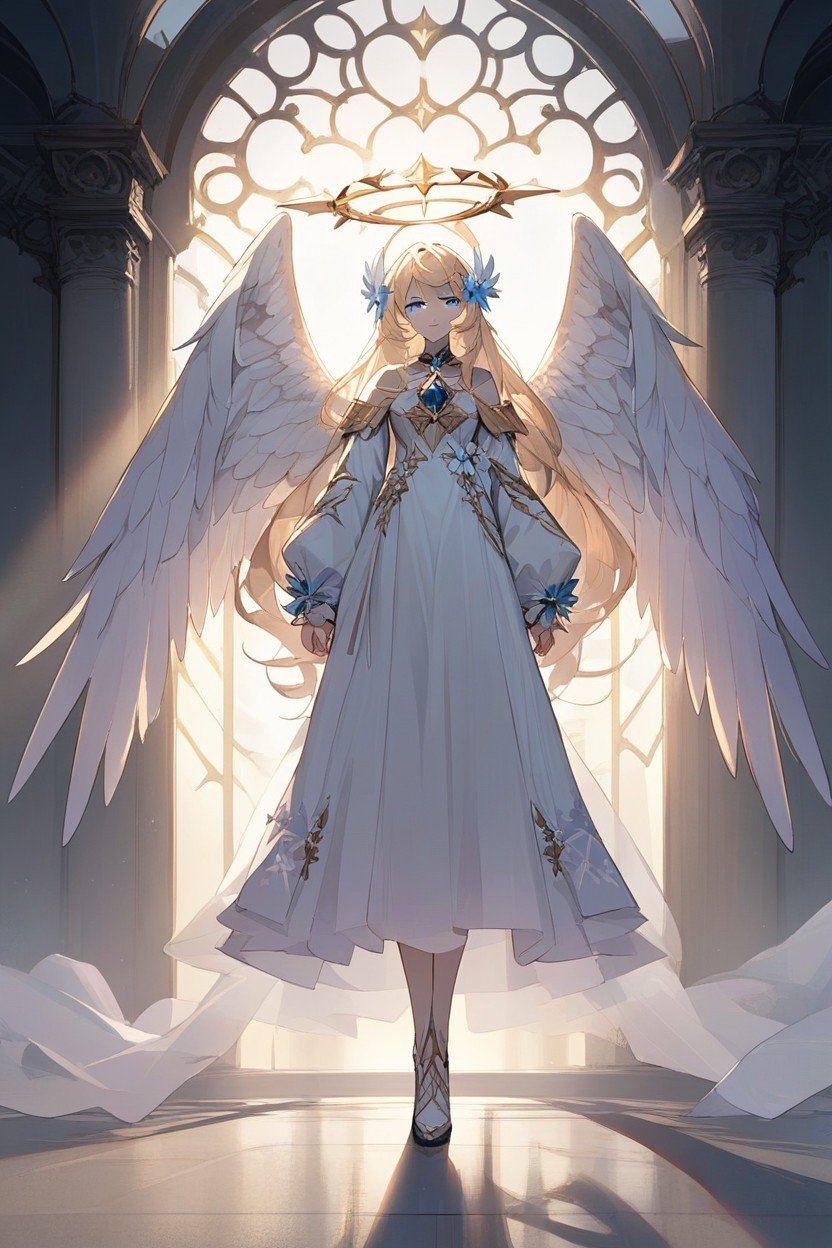 The Wings Glow Brightly, Archangel Raphael, 전신퍼리 AI 포르노