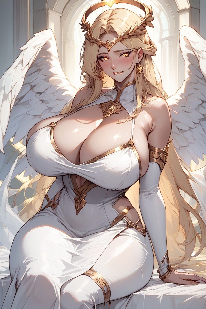 Cleavage, Gold Eyes, Heart EyesAI黃片