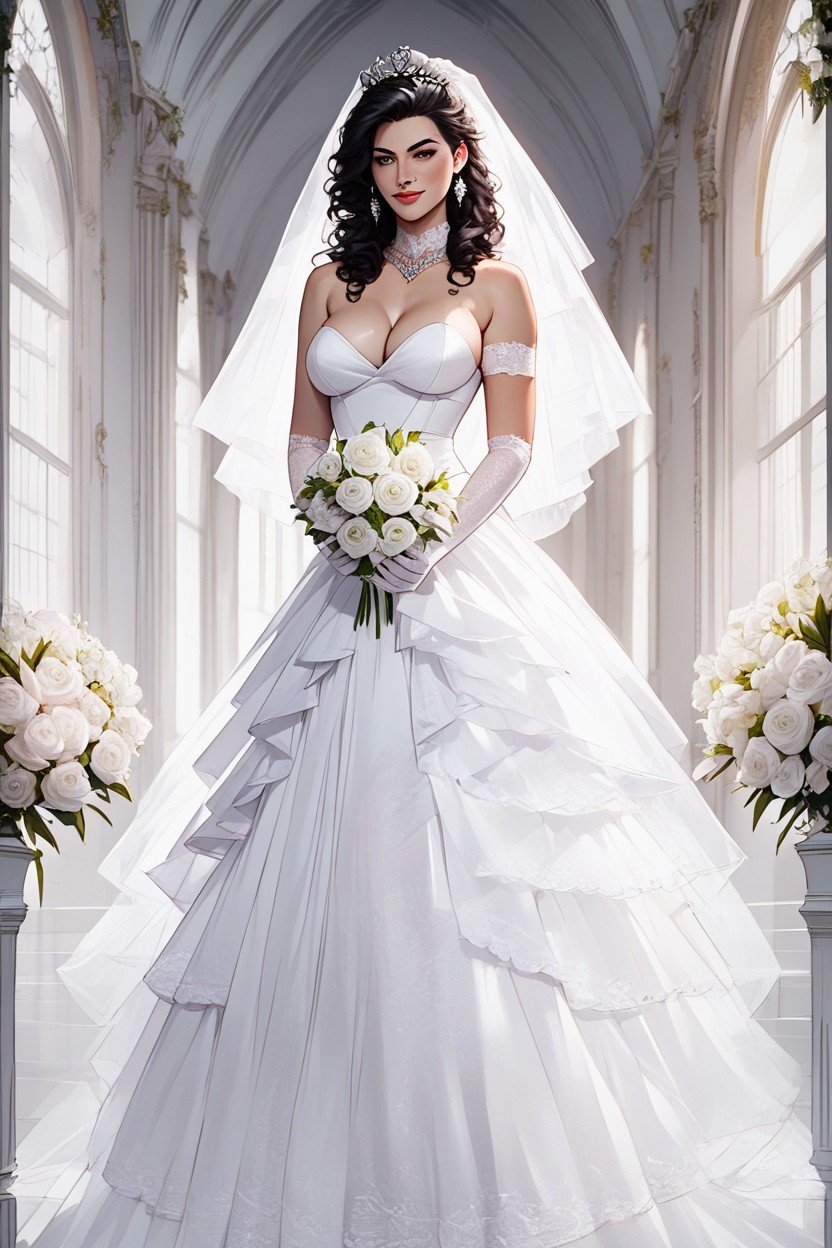 Photorealistic, Bridal Gloves, MaigrePorno IA