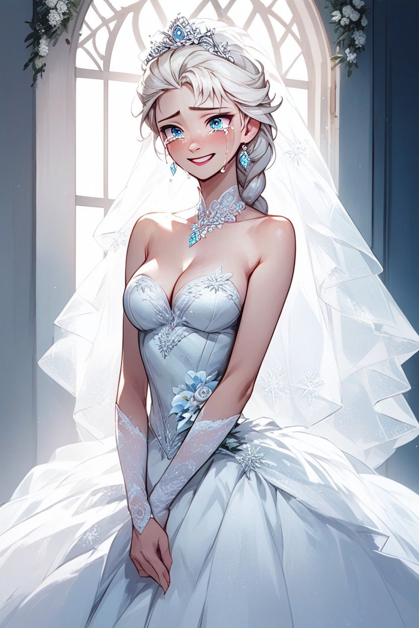 Elsa From Frozen, 軟影, 開心地哭AI黃漫