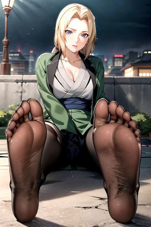 Tsunade (naruto), Full Body, Spreading Legs Shemale AI Porn