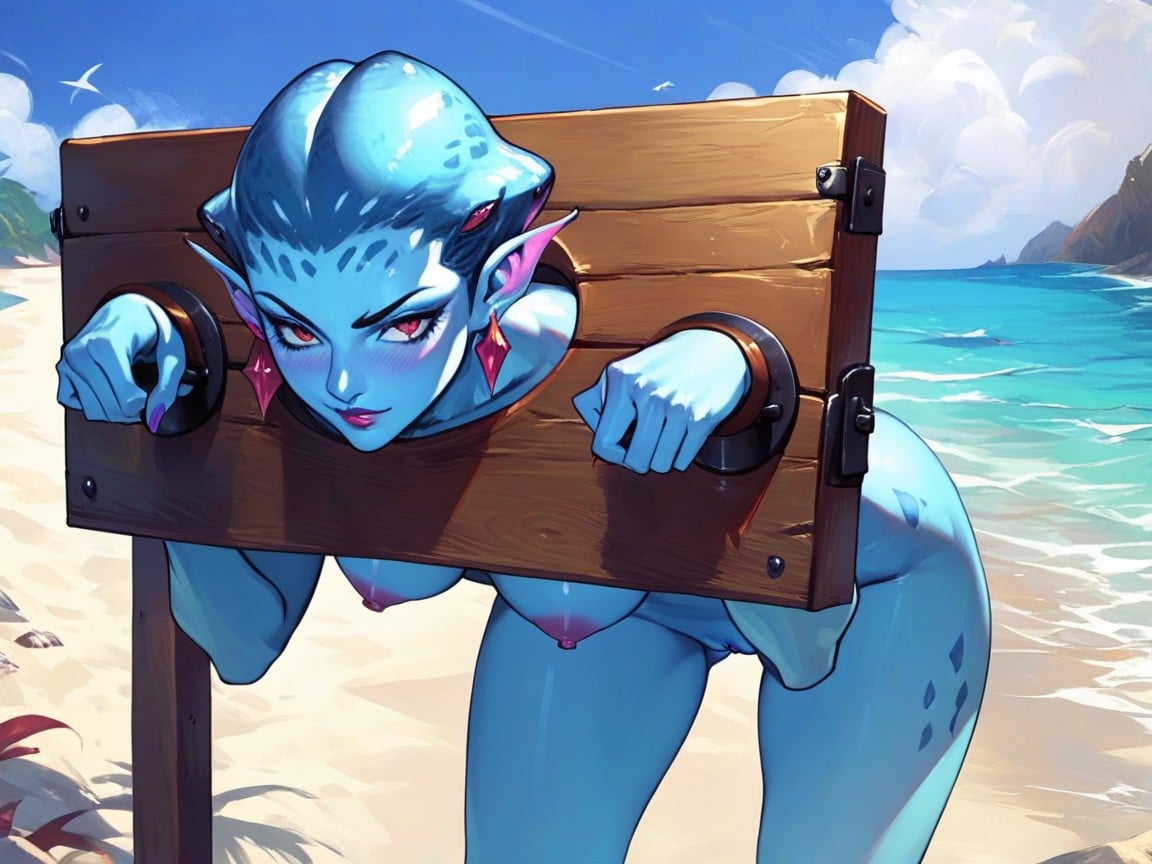 Plage, Princess Ruto In Ocarina Of Time, Pose De PiloriPorno IA