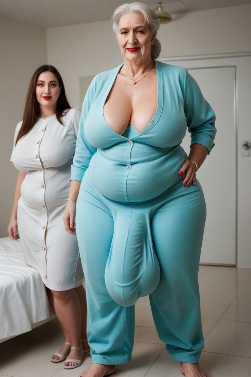 Obese, Gigantic, Onesie Shemale AI Porn