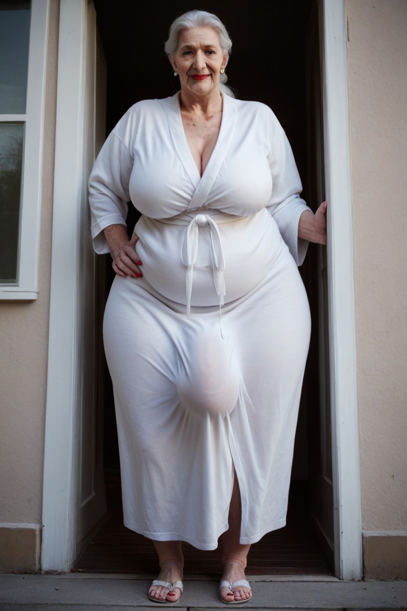 Fully Clothed, Gigantic, Fat Shemale AI Porn