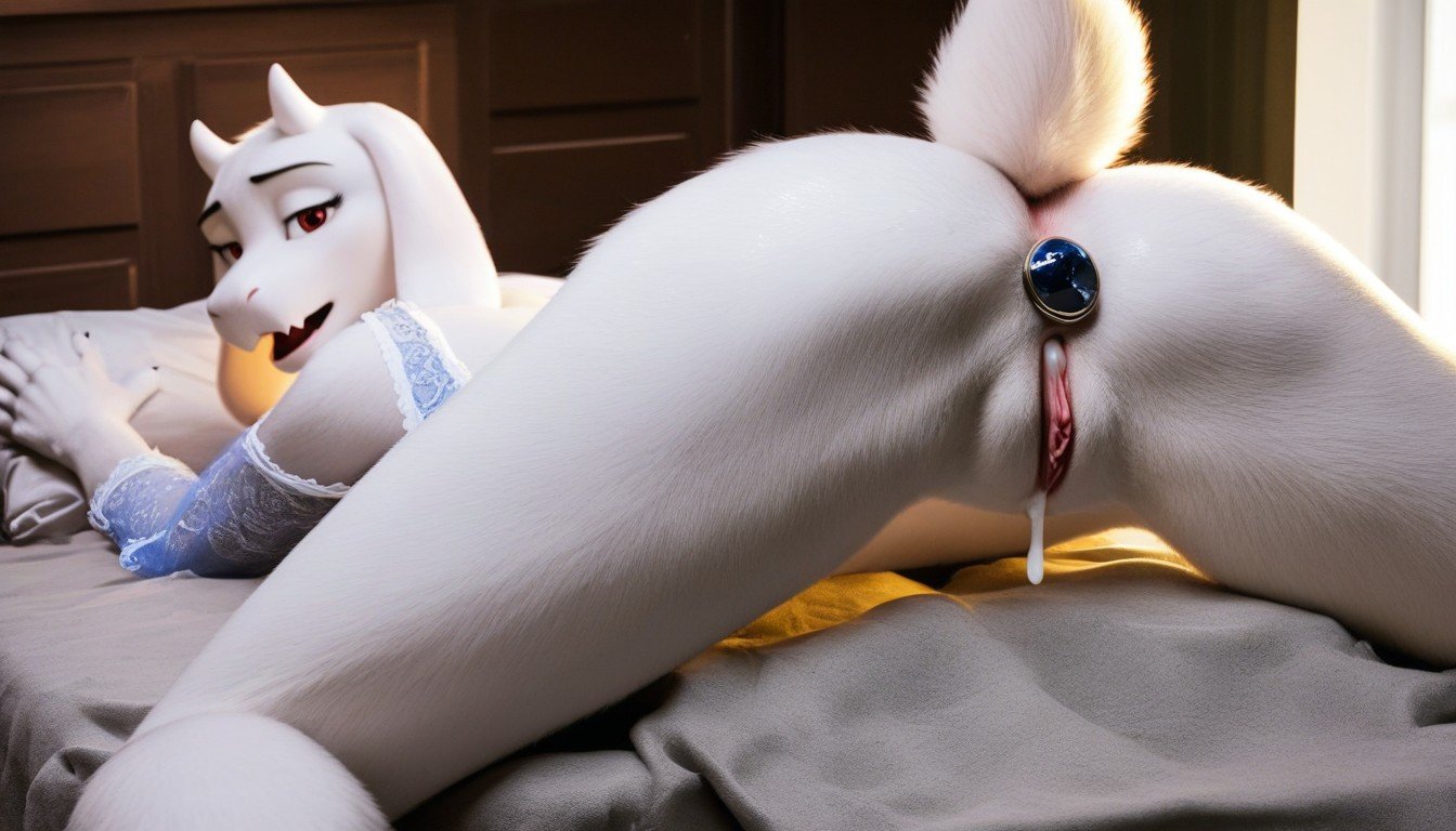 Open Clothes, After Sex, Toriel Furry AI Porn