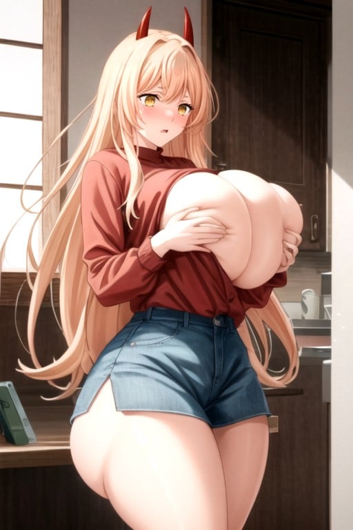 極端なボトムヘビー, Gigantic Hips Fat Thighs, Massive AssニューハーフAIポルノ