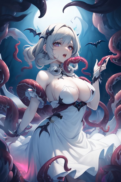 Curly, Blonde Hair, Tentacles AI Porn