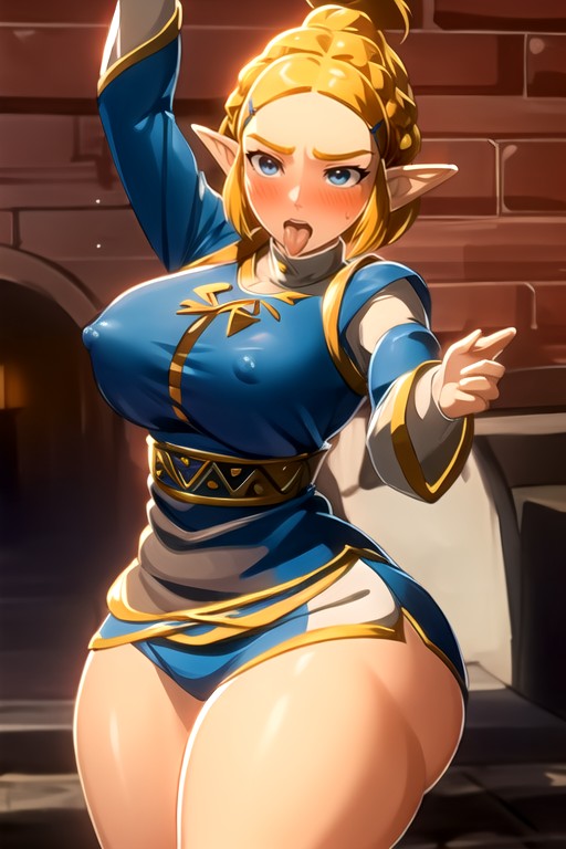 Extremadamente Pesado En La Parte Inferior, Traje, Zelda (the Legend Of Zelda)Porno AI Hentai