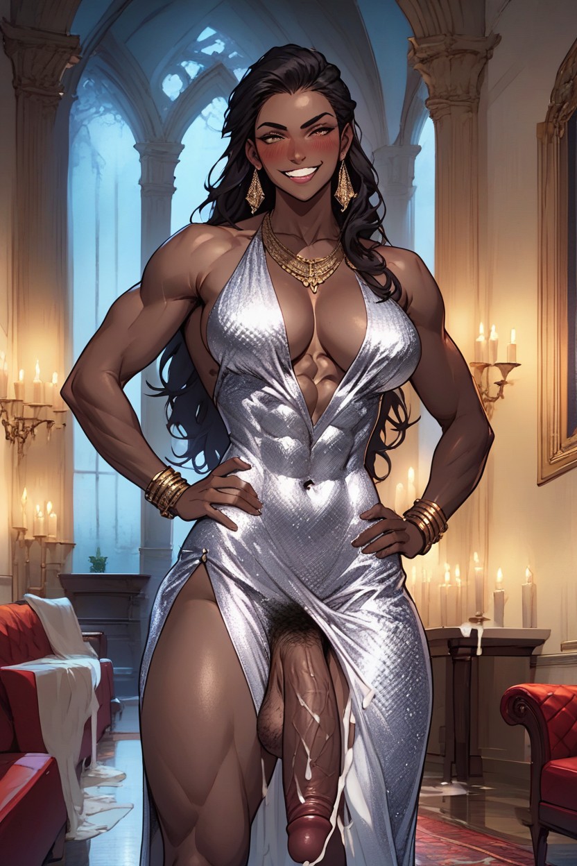 African, Man Chest, Curvy Shemale AI Porn
