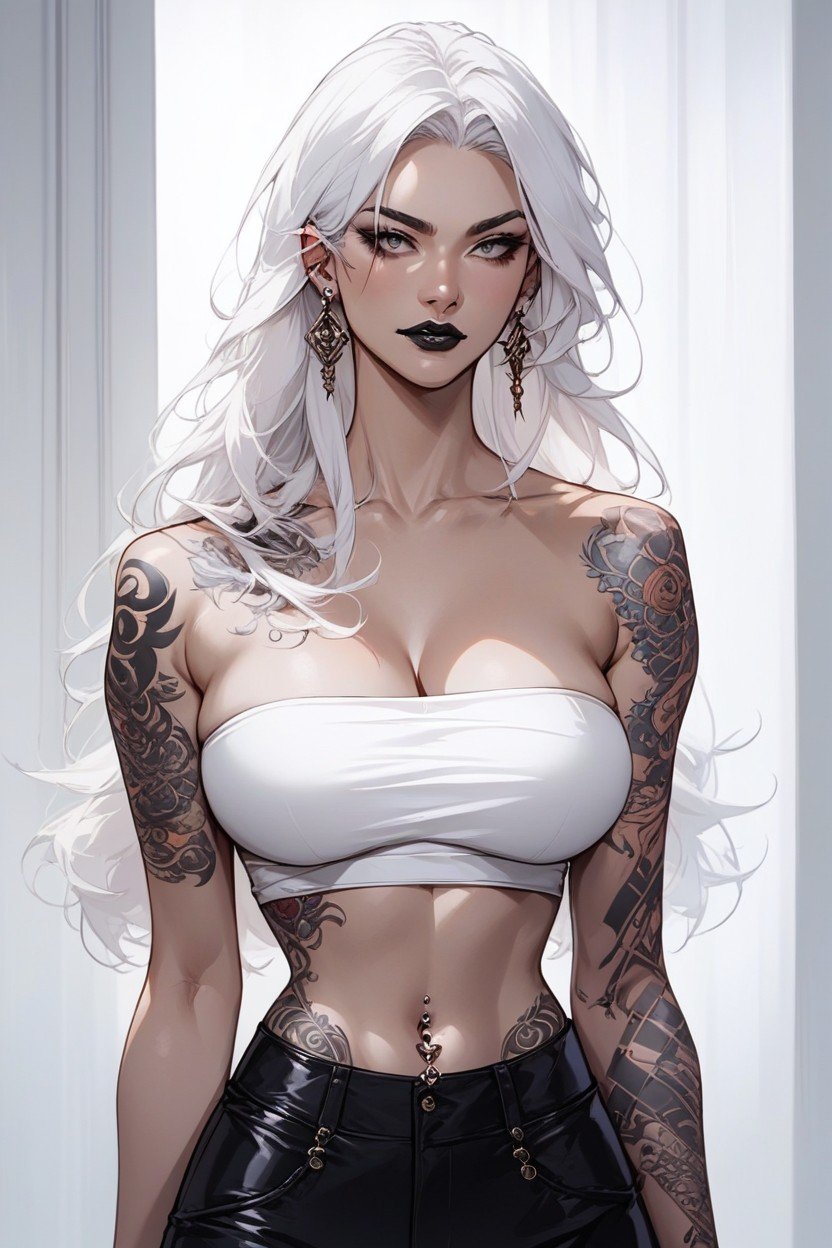 Tattoos And Piercing, 无带背心, 長髮AI獸人黃片