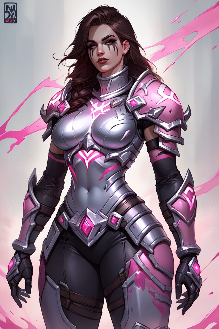 Human, World Of Warcraft Style Armor, Black Lines On ArmorヘンタイAIポルノ