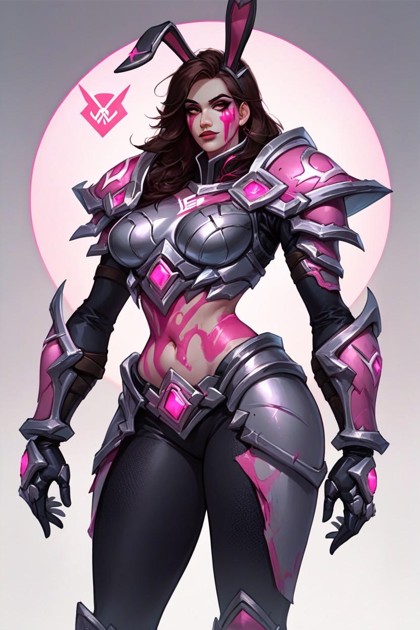 Pink And Black Armor, 超大, World Of Warcraft Style ArmorAI黃漫