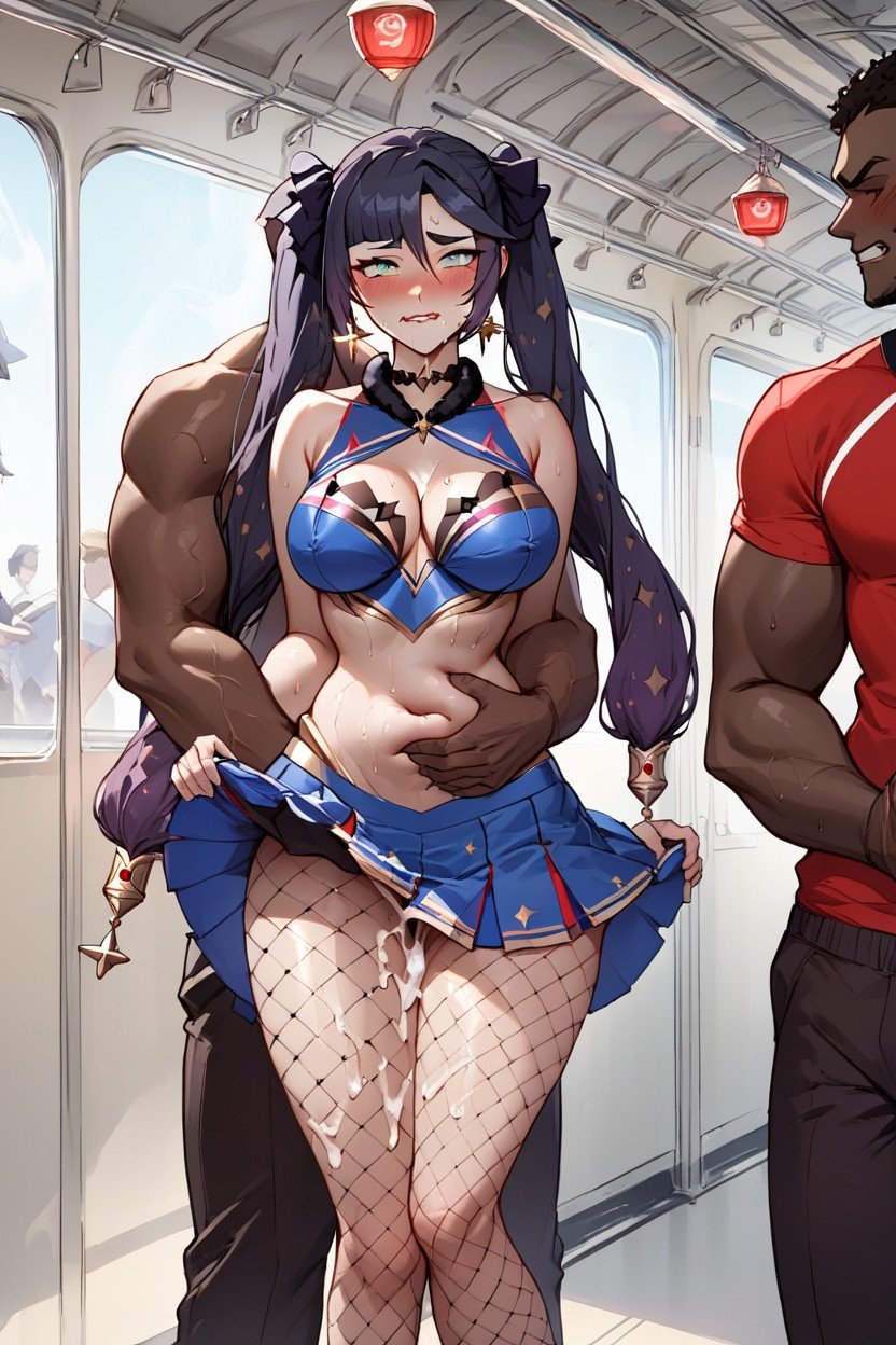 Public, Thick Thighs, African MenPorno AI