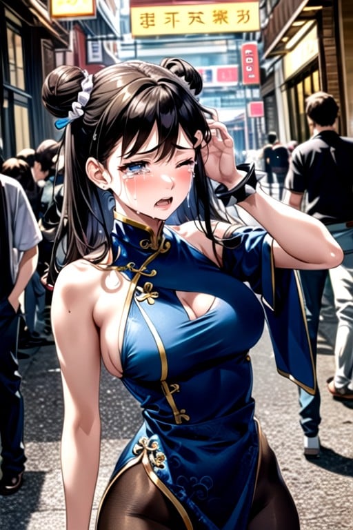 Cuerpo Completo, Llorando, Chun Li (street Fighter)Porno IA de transexuales