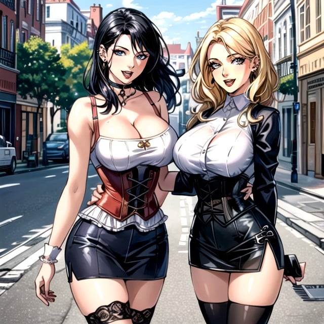 Goth, Street, Cute AI Porn