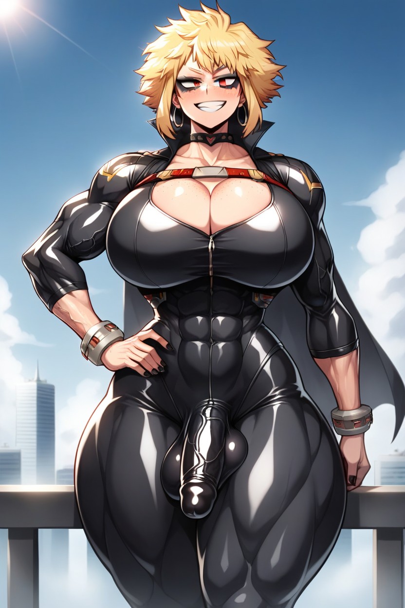 Broad Shoulders, Bodysuit, Tall Body Shemale AI Porn