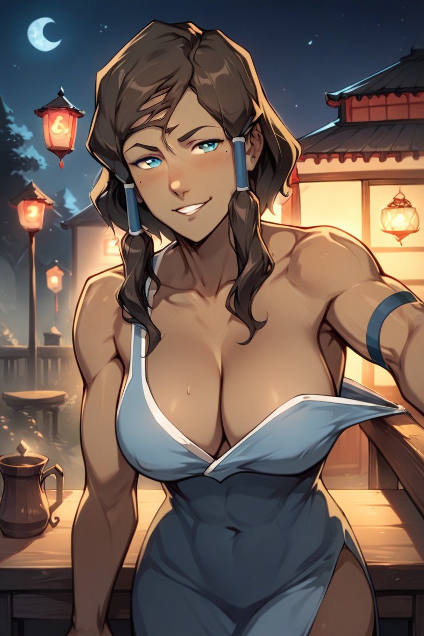 Bedroom Setting, Korra From Avatar The Legend Of Korra, Night Time퍼리 AI 포르노