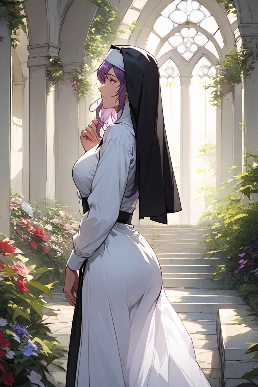 Nun Clothes, Happy, Priest Costume Hentai AI Porn