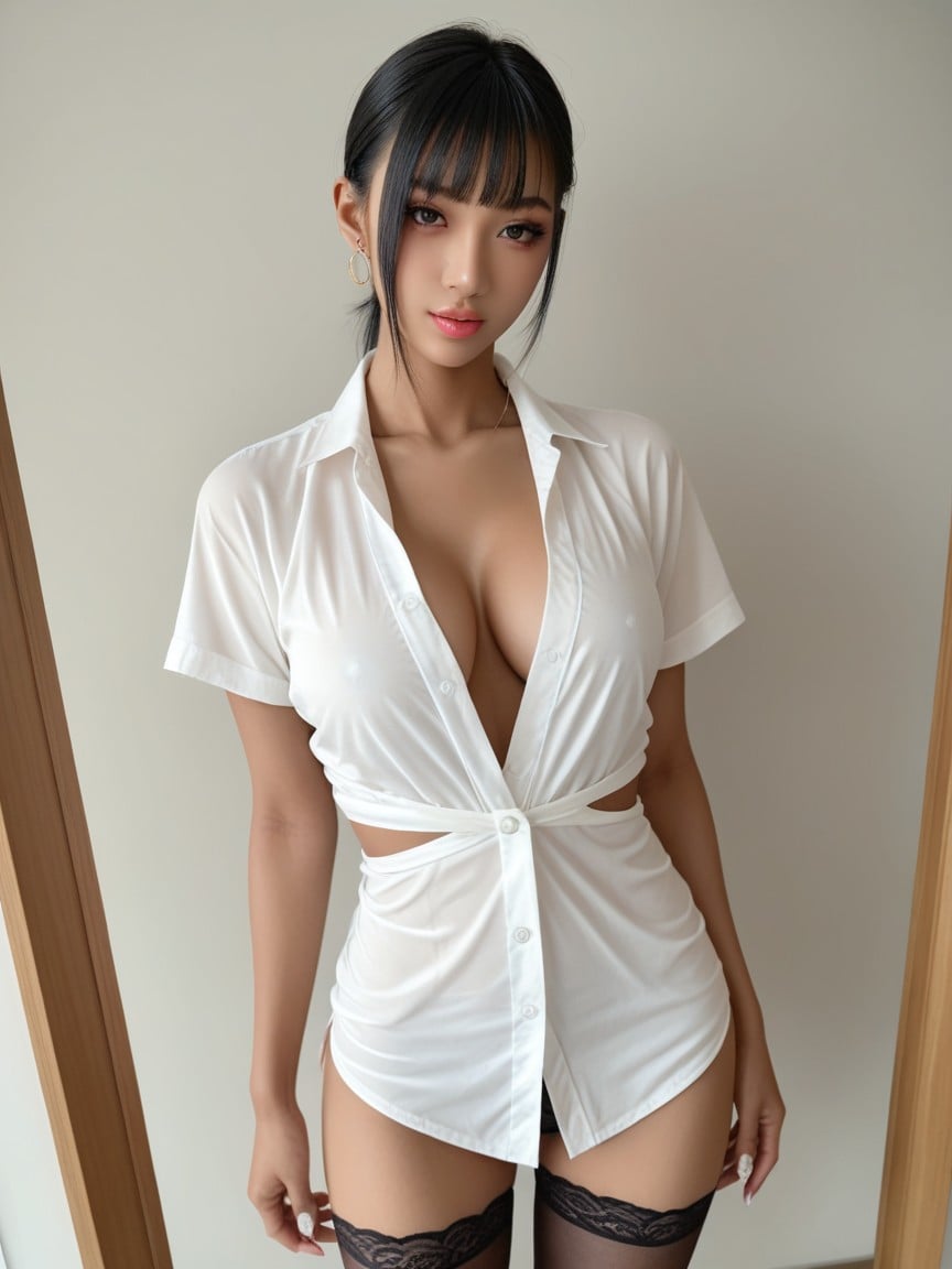 Chested, Front View, One Young WomanAI獸人黃片