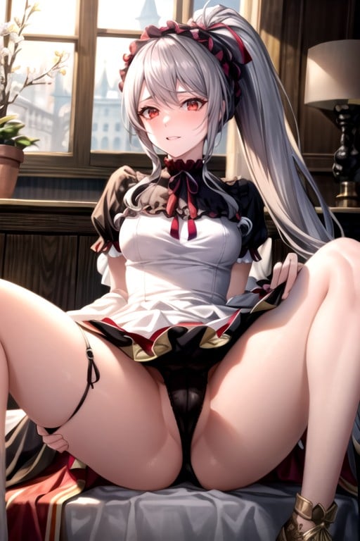 Futanari, Shalltear Bloodfallen (overlord), Coxas Expostas Travesti IA Pornô