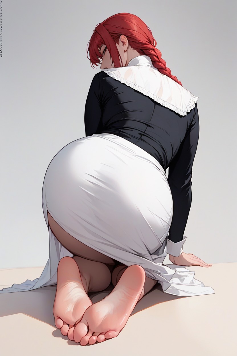 Bottom Up, Side View, Knitted Clothed Hentai AI Porn
