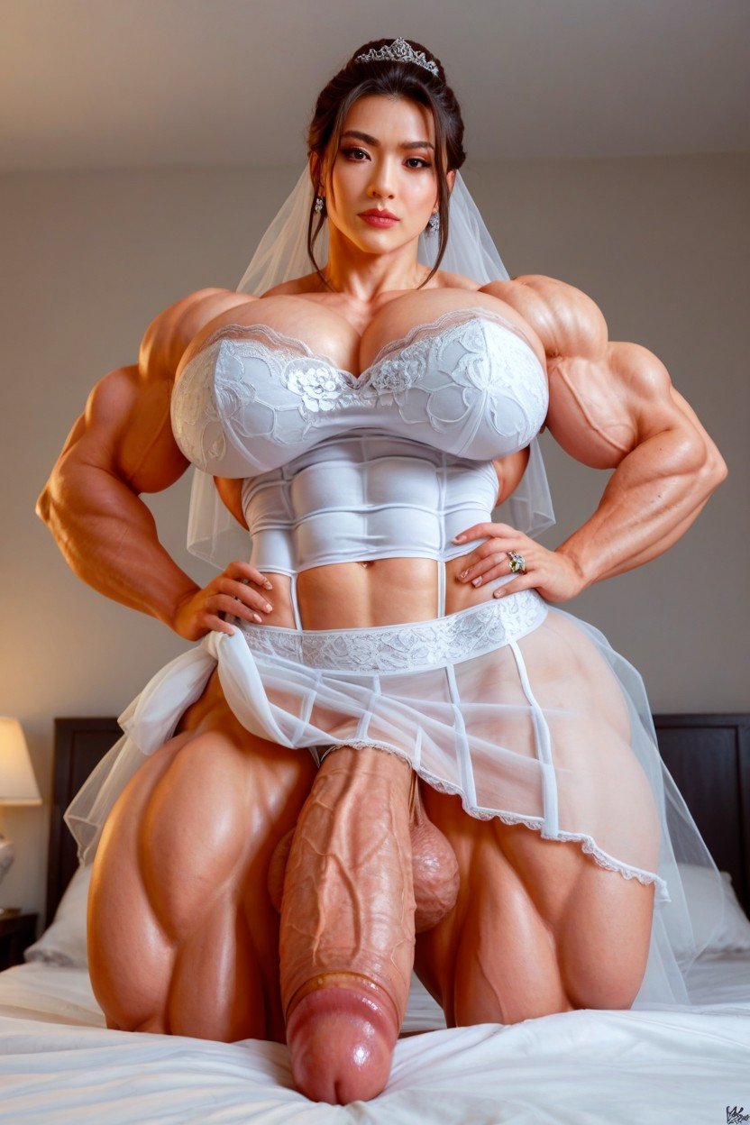 Hands On Hips, Hdr, Big Mushroom Headed Penis Furry AI Porn