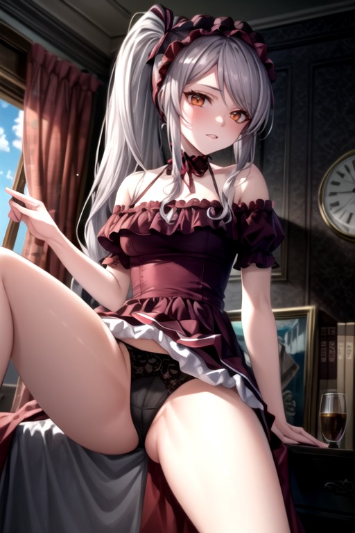 Cuisses Exposées, Ajouter Des Détails, Shalltear Bloodfallen (overlord)Porno IA transsexuelle