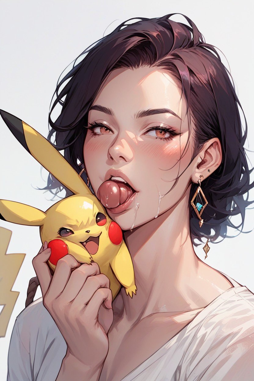 Pikachu Has A Large Veint Penis In The Mouth AI Porn