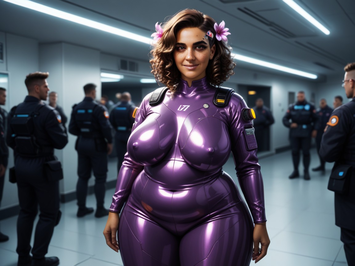 Cyberpunk Hacker, Extremely Large Ass, Waist Hentai AI Porn