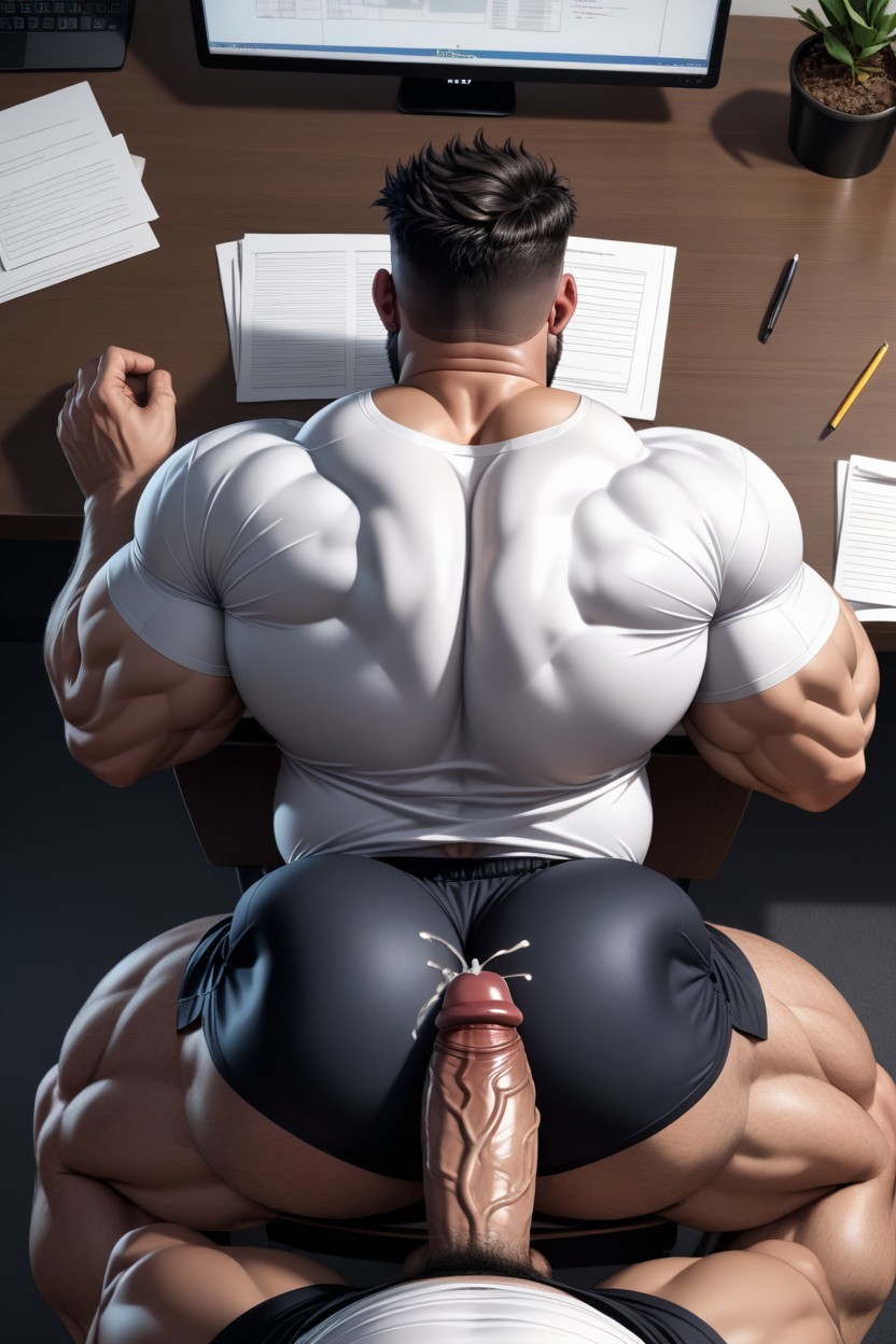Masculine, Pov, Bodybuilder AI Gay Porn