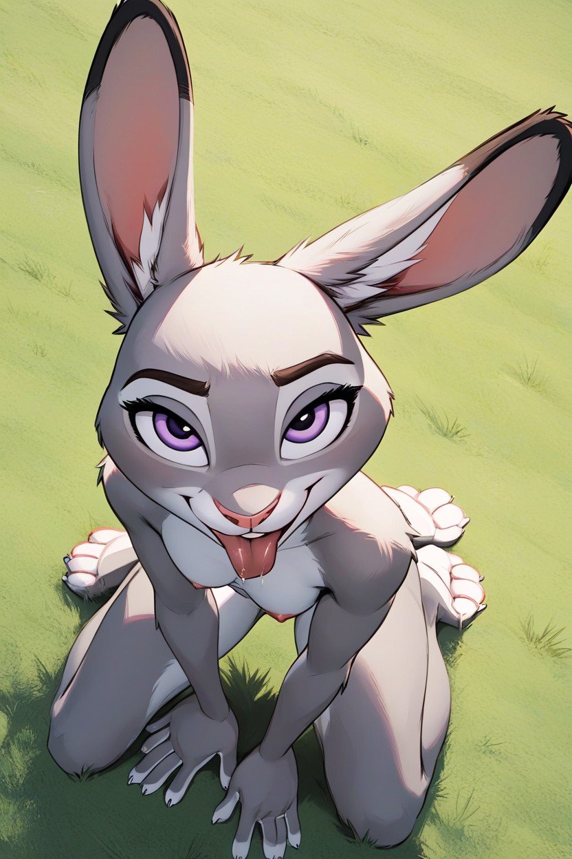 Judy Hopps, Top Down, Naked Furry AI Porn